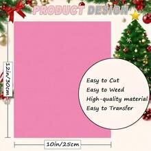 24pcs Adhesive Vinyl Sheets, Permanent Vinyl 12"X10", For Crafts, Christmas Decor, Outdoor, Birthday, Wedding Party, Holidays - Multicolor - View 7