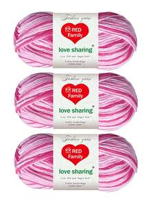3pcs/Set Ombre Yarn Set, 5-Ply Soft & Fade-Resistant Yarn, Suitable For Crochet DIY Handicraft Projects Like Handmade Carpets, Clothing, Scarves, Ideal For Beginners - Variegated Wool Yarn - View 4