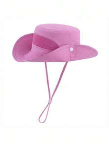 Men's Summer UV Protection Sun Hat, Breathable Hollow Out Sun Visor, Fishing Bucket Hat - Multicolor - View 7