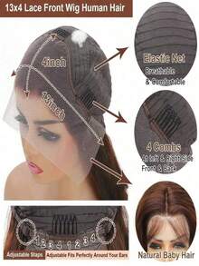 180 Density Ombre Brown Roots Ash Blonde Bob Deep Wave Lace Front Wigs Human Hair Pre Plucked Glueless Natural Hairline Brazilian Virgin 13x4 HD Transparent Short Bob Curly Human Hair Wig For Women With Baby Hair - 根根分明與漸層 - 查看 6