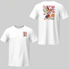 1/2/3 Stücke bunte Boho Kolibri Eisen-Aufnäher-2D flach nicht-synthetische Seide Häkel DTF Transfer Folie, geeignet für T-Shirts, Hüte, Taschen, Retro Hüte - Maschinenwäsche DTF Bügeln - Deko für Herren- und Damenbekleidung, 2D flach - L - Übersicht 5