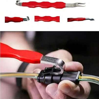 1pc Heavy Duty Automotive Electrical Clip Removal Tool, Powered Terminal Connector Separator With Handle, Suitable For Car, Truck, Motorcycle, Boat Electrical Systems, Professional Mechanic And DIY Auto Repair Tool, Sturdy Construction, Truck Repair
