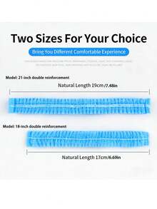 12pcs/30pcs/50pcs/100pcs Disposable Non-Woven Dust Cap, Chef Hat, Kitchen Hair Net, Bouffant Cap, Hairnet, Bouffant Cap, Bath Cap, Makeup Beauty Cap, Chef Apron & Hat, Unisex, Blue Disposable Non-Woven Dust Cap, Kitchen Chef Hat, Dust-Proof, Oil-Proof, Suitable For Cooking, Breathable Non-Woven Hairnet - C - View 10