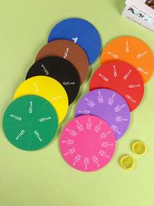 51件互动式分数数学教具，适用于小学数学教学、数学课堂资源、数学教育、小学数学拼图、教育数字积木、学生加减法演示 - 多色 - 查看 3