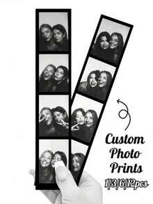 1 pieza/3 piezas/5 piezas Tiras de película fotográfica personalizadas, tiras de fotos personalizadas con 4 fotos, impresiones personalizadas de cabina fotográfica, impresiones de cabina fotográfica personalizadas, tarjetas de cabina fotográfica de boda, fotos impresas en estilo retro, recuerdos de boda, regalos de fotografía de película, marcadores de libros de fotos personalizados, cubiertas de cabina fotográfica de boda - Multicolor - Ver 1