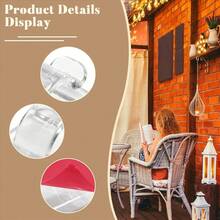 Hooks For Outdoor String Lights Clips 15 Pack Clips Clear Light Hook With 15 Waterproof Adhesive Backing - A - View 9