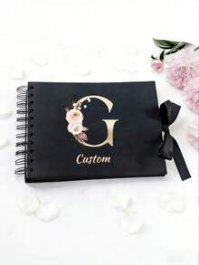 60 Page (30 Sheets) Personalized Photo Album/Scrapbook, Suitable For Wedding Guest Book, Anniversary, Family DIY Photo Album, And Craft/Mother's Day Gift (Small Size 8.3*5.7 Inches) - Multicolor - View 12
