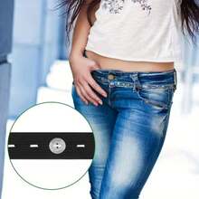 Adjustable Elastic Waist Cincher, Waist Extender Tool, Skirt Waist Shaper, Invisible Waist Tightener Strap For Jeans, Trousers, Skirts, Dresses - Multicolor - View 5