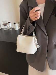 Mẫu túi xách nữ thời thượng năm 2026, thiết kế túi xô đa năng có thể đeo vai và đeo chéo. - Màu be - Xem 3