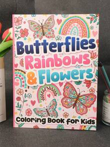 Magical Butterflies & Rainbows Coloring Book: Vibrant Designs Of Butterflies, Rainbows & Flowers For Girls – Bold Lines, Cute Characters & Sparkly Scenes To Spark Creativity And Make Coloring Extra Fun - A - View 11