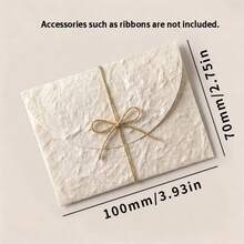 5/10pcs Handmade White Embossed Envelopes, Size 3.9 Inches X 2.83 Inches (9.9cm X 7.2cm), Suitable For Wedding Invitations, Greeting Cards, Crafts, Holiday Notes And Thank You Cards - Multicolor - View 6