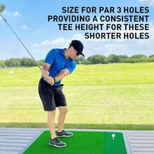 FINGER TEN Golf Rubber Tee Set 6pcs, Durable Mixed Set Includes 1.5", 2.25", 2.75", 3", 3.13", 3.75" Height Practice Tees, Suitable For Indoor, Outdoor And Driving Range Use - White - View 7