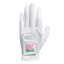 FINGER TEN 1pc Women's Golf Glove Left Hand, Lightweight Breathable Mesh Material, Reliable All-Weather Grip, Smooth Feel And Control, Durable For S/M/L Sizes - White - View 2