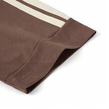 Adidas Men's Casual Comfortable Short Sleeve T-Shirt, Versatile For Summer - Brown - View 8