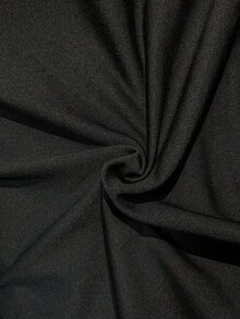 Solid Color Cropped T-Shirt, Y2K Spring/Summer Short-Sleeved Cropped Top, Women's. - Black - View 5