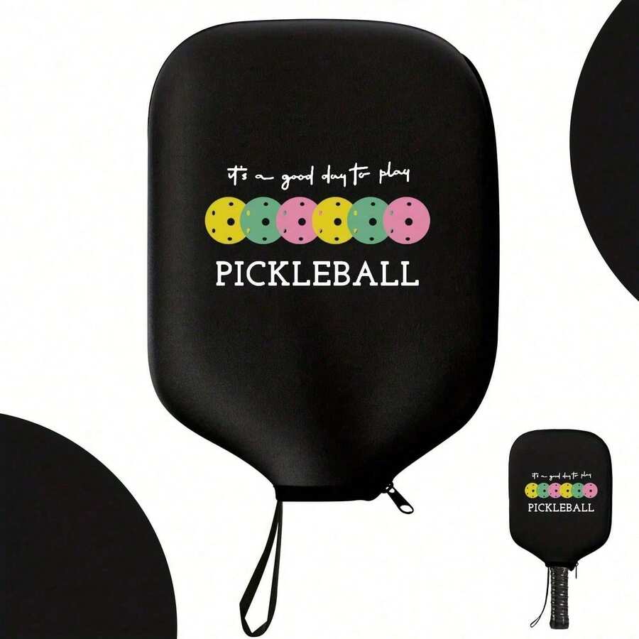 Pickleball Paddle Cover - Pickleball Paddle Sleeve, Pickleball Paddle Protector - Black - View 1