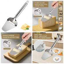 Stainless Steel Cheese Slicer Handheld Cutter With Ergonomic Grip Dishwasher  For Hard And Soft Cheeses Multi Functional For Sandwiches Charcuterie Boards Daily Cooking - View 1
