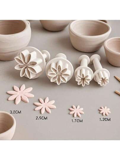 Mini Daisy Flower Clay Cutter For Designer DIY Pottery Ceramic Craft Decoration