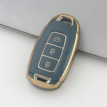 适用于现代汽车的TPU钥匙遥控器保护套，适用于Santa Fe、I30、IX35、Encino、KONA、Solaris、Sonata、Azera、Grandeur、Elantra、Accent等车型，可保护无钥匙进入遥控器。 - 單包 - 查看 16