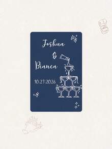 Custom Wedding Playing Cards ,Customize Text,Wedding Playing Cards, Wedding Guest Book Alternative, Blank Poker Cards, Wedding Signing Book, Wedding Favor,Personalized Wedding Deck , Custom Printed Keepsake , Bridal Shower Favor,Personalized Deck For Couples, Weddings & Anniversaries - Multicolor - View 16