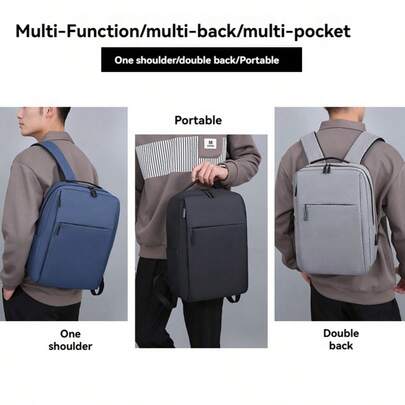 USB Outdoor Large Capacity Back-To-School Backpack, Waterproof Lightweight USB Charging Laptop Backpack, New Design High-Quality Men's Student Backpack With USB Port