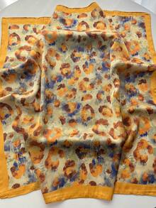 1pc Bandana New Leopard Print Scarf, Versatile Elegant Neckerchief, Fashion Shawl, Headband, Square Scarf For Women - Multicolor - View 10