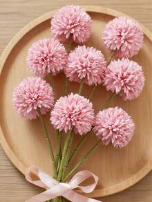 Bó hoa giả gồm 8/16 bông cúc, bồ công anh, cẩm tú cầu, thích hợp làm quà tặng cho bạn bè, cô dâu, trang trí đám cưới, nhà cửa, văn phòng, quán cà phê, tiệc tùng. - Hồng - Xem 5