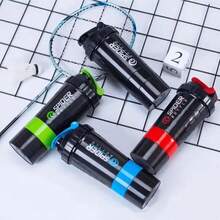 2-In-1 Protein Shaker Bottle, Leak-Proof Blender Mixer, Non-Slip Triple-Layer Twist Cap 3oz Cup With Pill Tray, Fitness Water Bottle With Cleaning Brush - White Cup + Brush - View 3