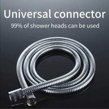 Flexible Stainless Steel Shower Hose For Handheld Shower Head - 3.3ft/4.9ft/6.6ft, Easy Install, Durable & Leak-Proof With Multi-Coated Finish, Fits Standard G1/2" Interface, High-Temperature Resistant - A - View 7