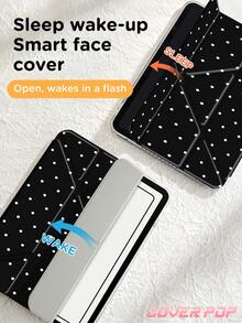 Ốp bảo vệ máy tính bảng họa tiết chấm bi tối giản 9.7/10.2/10.5/10.9/12.9 inch/Pro 11, phù hợp với Galaxy Tab S6 Lite 10.4 inch, Kindle Paperwhite thế hệ thứ 12 2024, Kindle (thế hệ thứ 11-2024), mềm mại, chống sốc, chức năng tự động tắt/mở màn hình thông minh, chân đế gập chữ Y xoay đa góc. - Nhiều màu - Xem 7