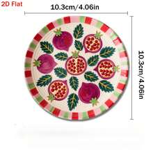 1pc/3pcs/6pcs Wooden Coasters, Grapefruit Pattern, Heat Insulation Design, Suitable For Bar, Home Party, Cafe, Office And All Occasions. Decorative Christmas Gift, Size: 3.94 Inches X 3.94 Inches, Suitable For Home Use. - Multicolor - View 6