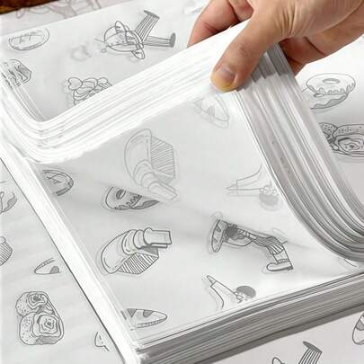 Baking Paper, Disposable Plate Liner Paper, Bread Tray Paper, Grease-Proof Food Paper, Bakery Toast Cake Dessert Liner Paper, Food Packaging Paper