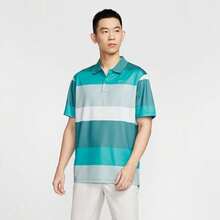 Nike 男士 AS M NK DF VICTORY+ POLO PRTPOLO 针织翻领短袖T恤 TFZ7449-379 - 綠色 - 查看 1
