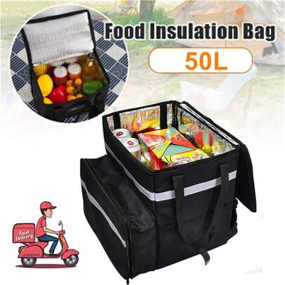 50L Food Delivery Backpack Insulated Thermal Pizza Bag For U-Ber Eats Doordash UK
