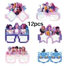 12pcs/6pcs KPOP Style Party Glasses, Anime Style Glasses - Fun Cartoon Glasses Set, Extra Large Novelty Glasses, Suitable For Theme Parties, Halloween, Birthday Celebrations - Multicolor - View 7