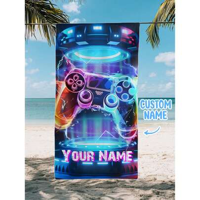 A Personalized Children's Beach Towel, A Perfect Summer Birthday Gift, Suitable For All Kinds Of Summer Occasions. Customize Beach Towels And Accessories For The Beach, Pool, Travel, Camping, Yoga, And More.