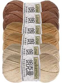 6pcs/300g Medium Soft Yarn, Suitable For Crochet Projects, Can Be Used For DIY Crochet Bags, Crafts, Decorations, Holiday Gifts, A Wonderful Commemorative Gift For Family And Friends - Multiple Styles - View 18
