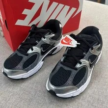 Nike Nuevos tenis retro de malla V5, zapatos casuales para niños mayores - Negro/gris - Ver 3