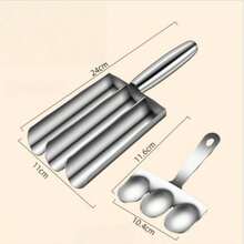 Juego de moldes para albóndigas y hamburguesas de acero inoxidable - Herramienta de cocina multifuncional antiadherente, para hacer albóndigas, masa y bolas de helado con formas perfectas. Molde para albóndigas de acero inoxidable: Herramienta casera para dar forma a las albóndigas, molde para bolas de pescado y pasta de camarón, cucharón para carne - Multicolor - Ver 10