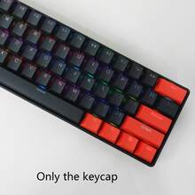 Keycaps Profil OEM Bahan PBT, Warna Campuran Abu-abu Merah Hitam Putih, Cocok untuk Sebagian Besar Keyboard Mekanik dengan Spacebar & Cross Switch 6.25U (Cherry MX Switch), Kompatibel dengan Keyboard Mekanik 61/87/104 Tombol - View 9