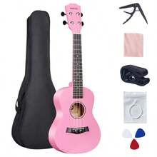 23-Inch Ukulele For Beginners, Includes Ukulele, Gig Bag, Pick, Capo, Strings, And Strap - 23-inch - View 3