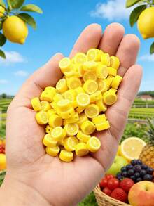 100/200/500/1000pcs Soft Polymer Clay Strawberry, Fruit, Lemon Slice Beads | DIY Jewelry Making, Bracelet & Accessory Spacer Beads, Citrus Themed Craft Supplies - Multicolor - View 2