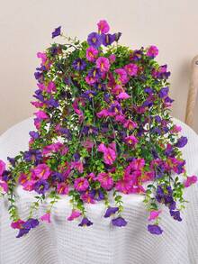 Conjunto de 4/2/1 Peça de Folha de Eucalipto Artificial de Seda, Flor/Planta Espiral de Seda Resistente a UV com Folhas de Eucalipto, Adequado para Decoração de Parede Verde, Decoração de Carro de Casamento, Arco, Casa, Restaurante, Quarto, Festa de Aniversário - Multicolorido - Visão 6