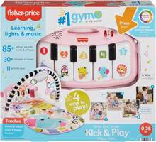 Fisher-Price Gimnasio para Bebés Piano Pataditas Musicales Brilla y Crece Rosa Con Piano de 5 Teclas, Luces y Tecnología de Aprendizaje Para Recién Nacido - Blanco - Ver 5