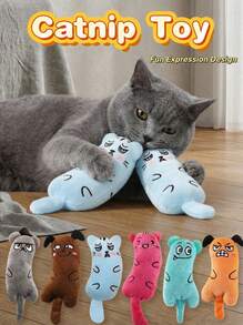 PETSIN 1pc Pet Cat Cat Toy, Funny Expression Mouse Toy, Attract Cat's Attention, Satisfy Cat's Chewing, Scratching, Lightweight And Easy To Grip, Durable Chew Toy, Cat Gift - Multicolor - View 4