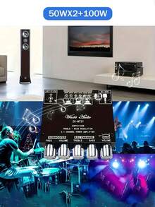 2.1 Channel Digital Amplifier Module - High Fidelity Power Amplifier Board With Bass And Treble Control, Subwoofer Output, Compact Audio Module Suitable For DIY Speaker Projects - Multicolor - View 9