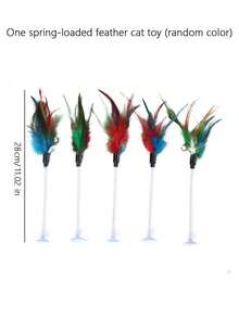 This Cat Scratching Post/Climbing Tower Features A Raised Design With Durable, Scratch-Resistant Sisal Rope Pads. It Also Includes A Built-In Teaser Wand And Cat, Perfectly Meeting Cats' Needs For Self-Soothing, Nail Scratching, And Entertainment. It Makes An Excellent Gift For Kittens. - 46cm Longer - View 15