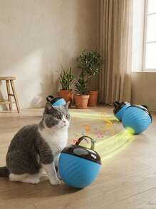 PETSIN 1. 互动智能狗狗球玩具，耐用耐咬玩具，适合活泼好动的狗狗，USB充电，系绳驱动的移动球模拟吠叫声，室内宠物滚动游戏，适合小型/中型犬，有助于缓解无聊并激发咀嚼兴趣 - 彩色 - 查看 3