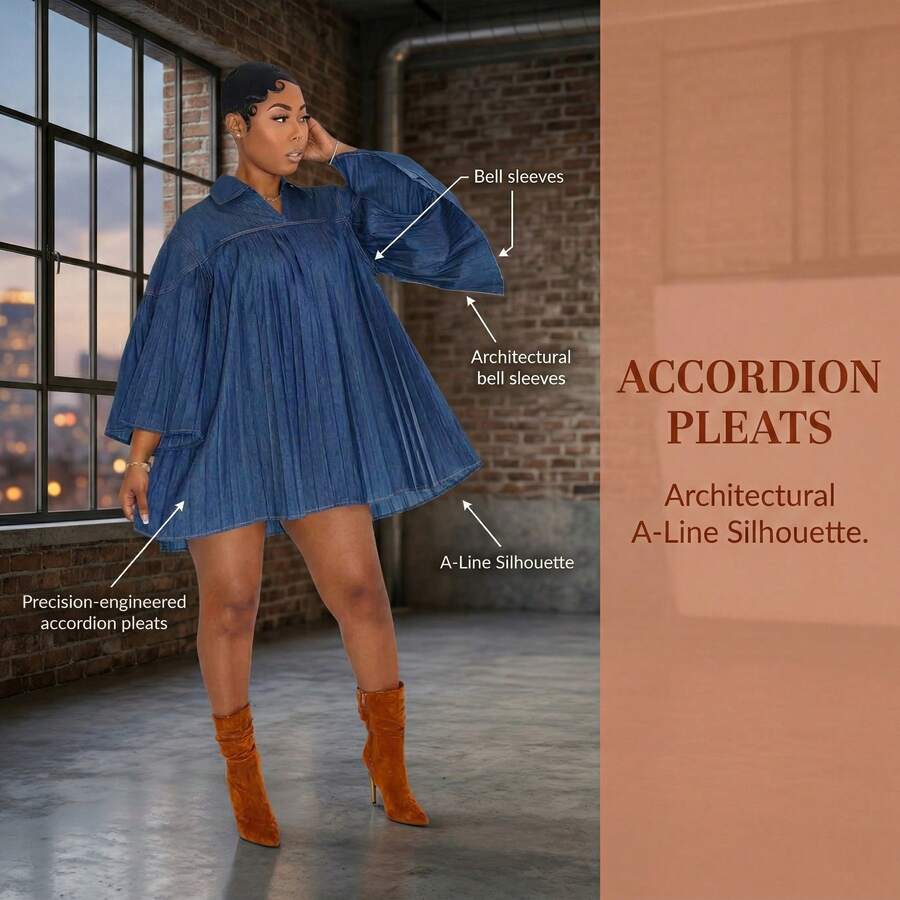 This New Women's Denim Jacket Features A Workwear Style, A Dark Blue Wash, A Single-Breasted Lapel, Large Pockets, And A Relaxed, Oversized Fit. It's Perfect For Everyday Wear, Pairing Well With Inner Layers Or Jeans, And Suitable For Both Commuting And Going Out! - 藍色 - 查看 1