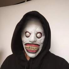 1pc Halloween Scary Funny Vampire Face Mask, Horror Zombie Headpiece Adult Party Prop Latex Toy, Alien COS Headgear, Holiday Costume Prop, Ghastly Ghost Mask, Cosplay Outfit, Halloween Theme Party Decor, Stage Performance Accessory, Holiday Party Costume, Masquerade Prop, Suitable For Halloween, Christmas, Carnival, Parties And More, Great Gift For Family And Friends, Daily Pranks, Haunted House Decor - Mask - View 10